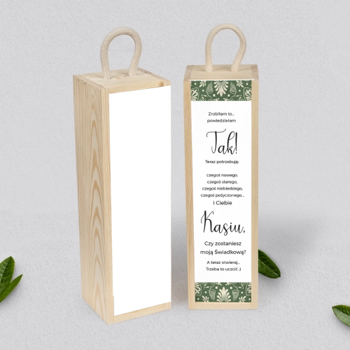 Prośba o Świadkowanie - SNW Akryl naturalna Vintage Motyw 2