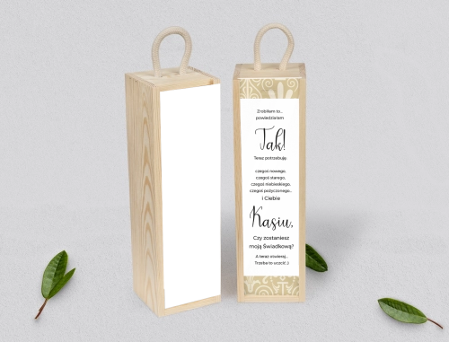 Prośba o Świadkowanie - SNW Akryl naturalna Vintage Motyw 1