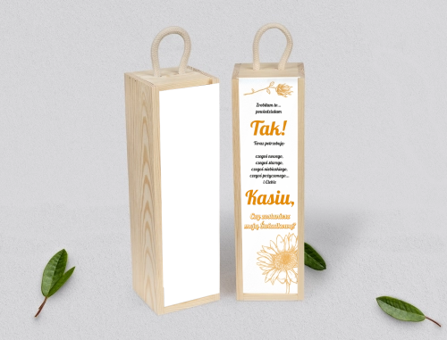 Prośba o Świadkowanie - SNW Akryl naturalna Sunflowers Motyw 1