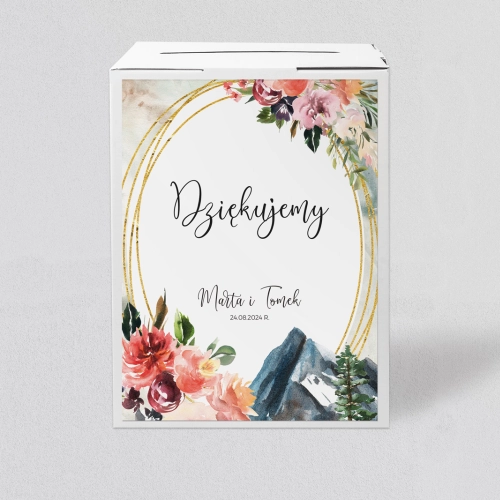 Pudełko na koperty i pieniądze Spring Love Motyw 6