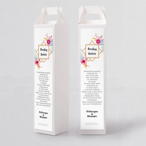 Pudełko na alkohol Bukiety Motyw 4