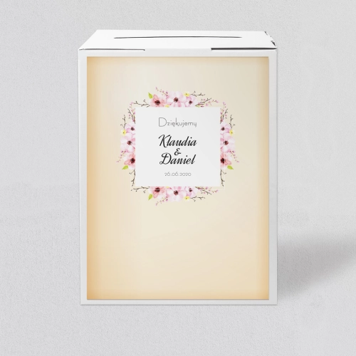 Pudełko na koperty i pieniądze Love Motyw 11