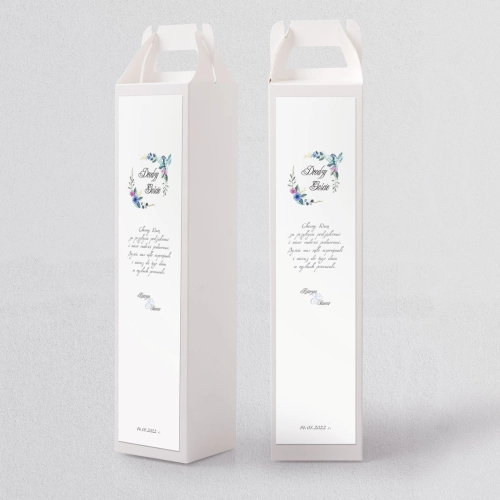 Pudełko na alkohol Akwarelowe Wianki Motyw 8