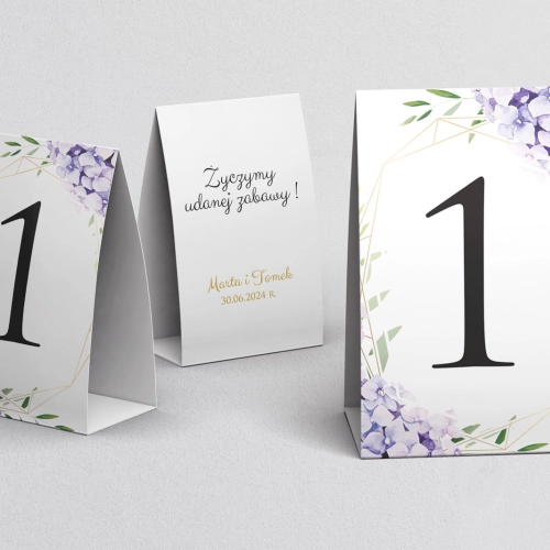 Numerki na stół Flowers & Frame Motyw 1