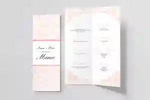 Menu Weselne Ornaments - Motyw 5