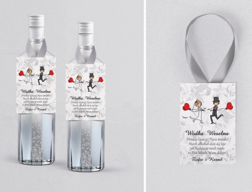 Zawieszka na alkohol Zakochani - Motyw 5