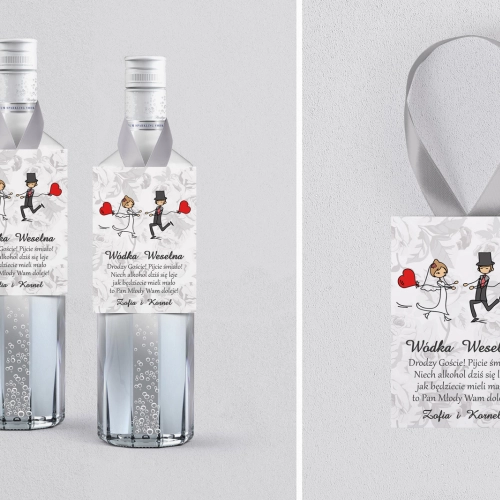 Zawieszka na alkohol Zakochani - Motyw 5
