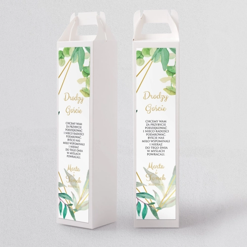 Pudełko na alkohol Liście Motyw 4