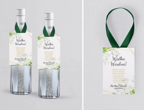 Zawieszka na alkohol Flowers & Frame - Motyw 3