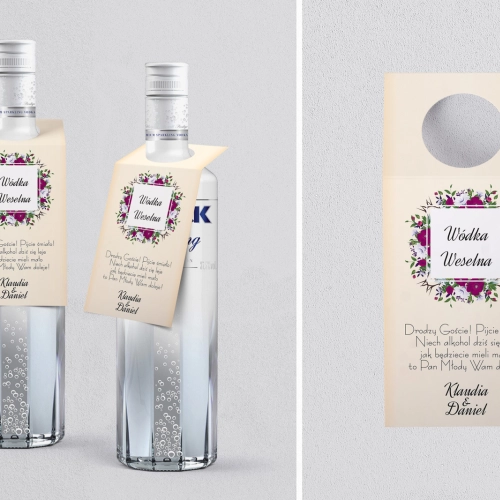 Zawieszka na alkohol oczko Love Motyw 10