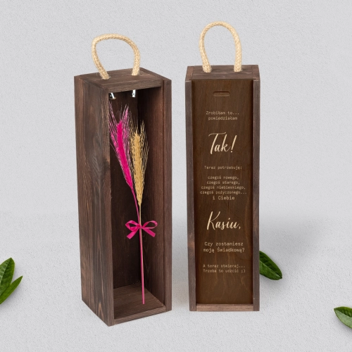 Prośba o Świadkowanie - SNW brązowa Butterflies - Motyw 2