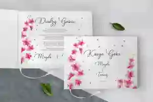 Księga Gości Weselnych Biały Czas - Motyw 3