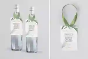 Zawieszka na alkohol Liście - Motyw 3