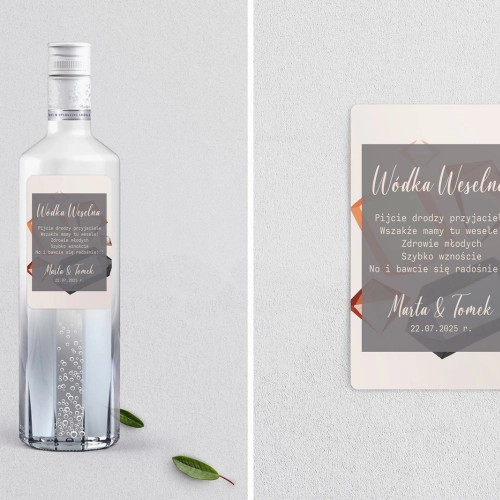 Naklejki na alkohol - Butterflies Motyw 3