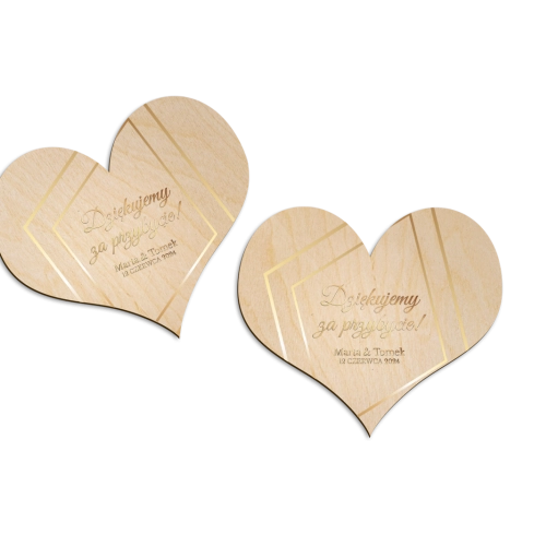 Magnes Serce - Marmur & Złoto - Motyw 1