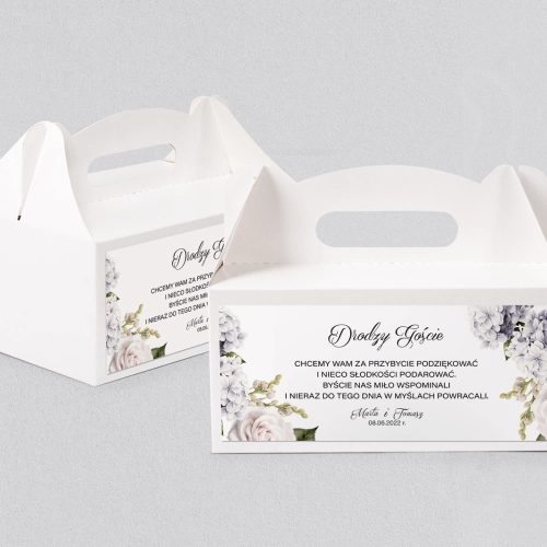 Pudełko na ciasto weselne Charlotte - Motyw 2