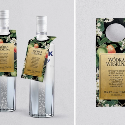 Zawieszka na alkohol oczko Amore - zlote - Motyw 5