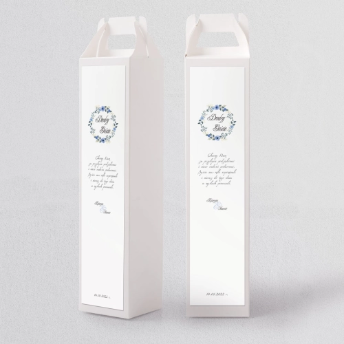 Pudełko na alkohol Akwarelowe Wianki Motyw 1