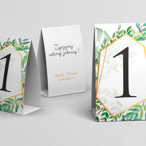 Numerki na stół Flowers & Frame Motyw 2