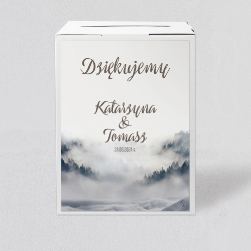 Pudełko na koperty i pieniądze Forest - Motyw 5