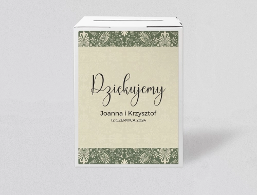 Pudełko na koperty i pieniądze Vintage Motyw 2