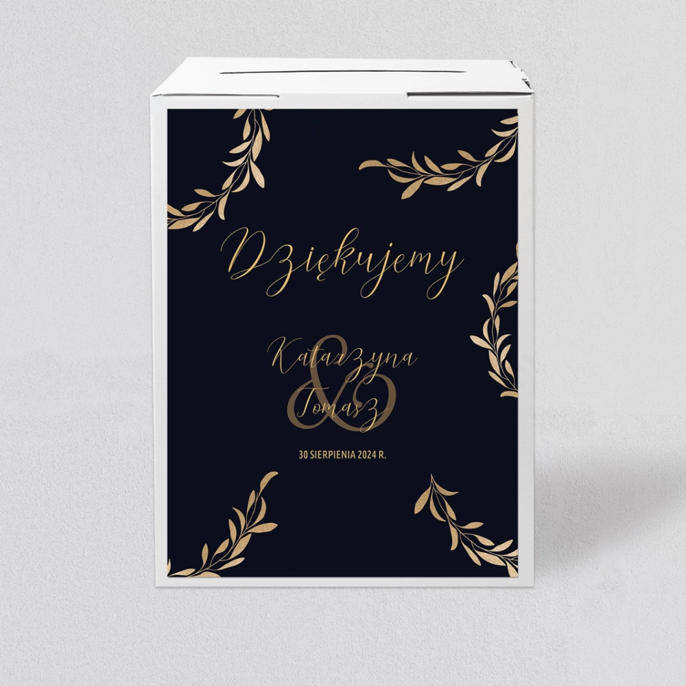 Pudełko na koperty i pieniądze Goldish Motyw 3