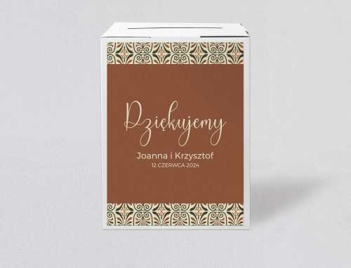 Pudełko na koperty i pieniądze Vintage Motyw 3