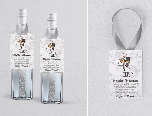 Zawieszka na alkohol Zakochani - Motyw 3