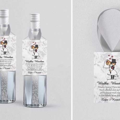 Zawieszka na alkohol Zakochani - Motyw 3