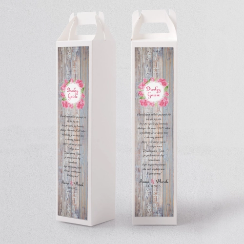 Pudełko na alkohol Rustical Motyw 7