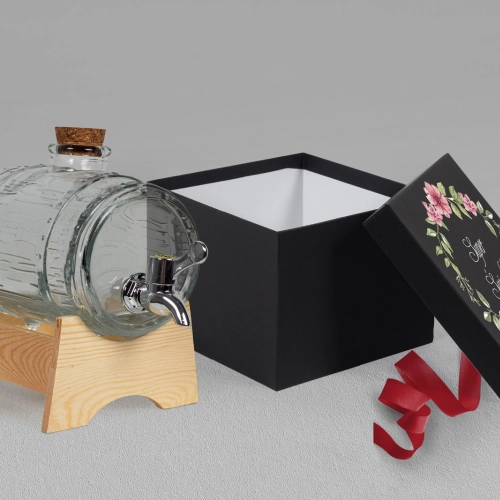 Antałek - opakowanie czarne Akwarelowe Wianki Motyw 6