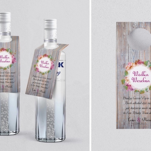 Zawieszka na alkohol oczko Rustical Motyw 1