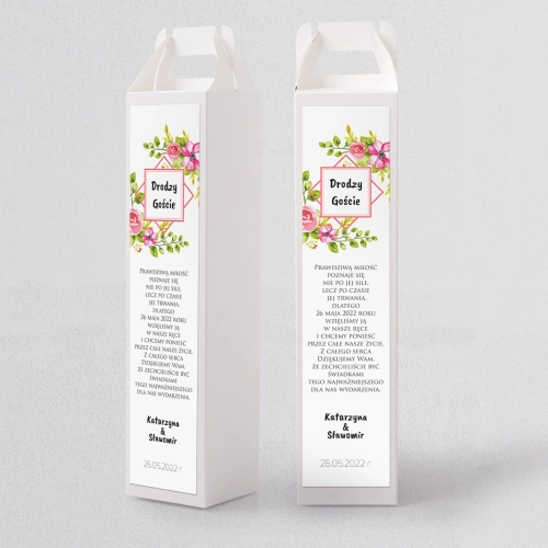 Pudełko na alkohol Bukiety Motyw 8