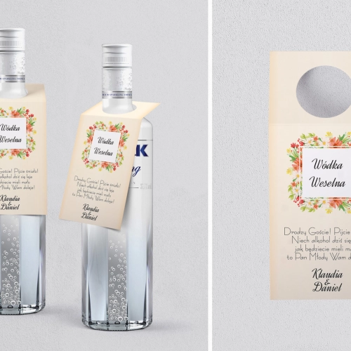 Zawieszka na alkohol oczko Love Motyw 4