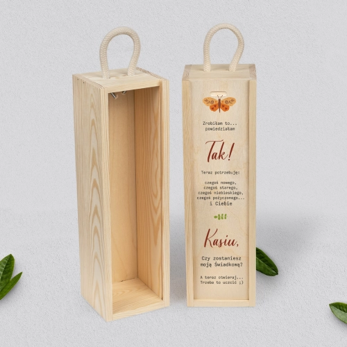 Prośba o Świadkowanie - SNW naturalna Butterflies - Motyw 4