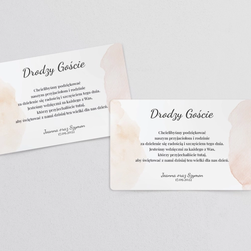 Naklejki na ciasto weselne Watercolor Wedding Motyw 1