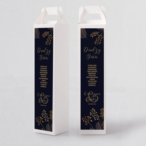 Pudełko na alkohol Goldish Motyw 1