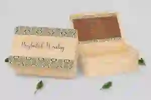 Koszyczek ratunkowy weselny naturalny - Vintage Motyw 3