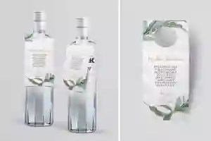 Zawieszka na alkohol oczko Liście Motyw 3