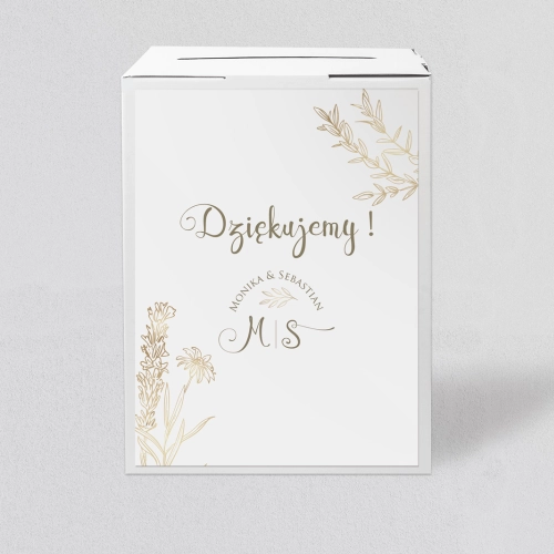 Pudełko na koperty i pieniądze Fiori Motyw 1