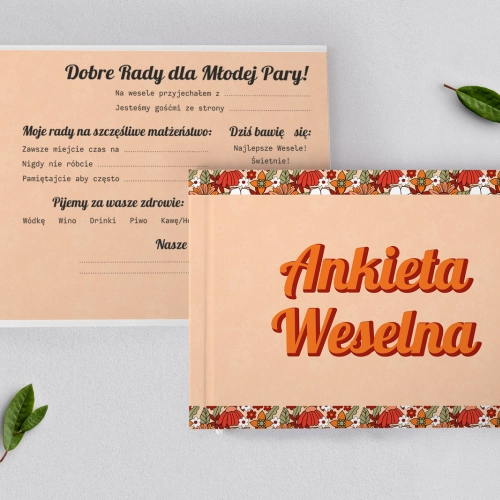 Ankieta Weselna - Retro Style Motyw 3