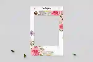 Ramka do zdjęć - Instagram Akwarelowe Wianki Motyw 5