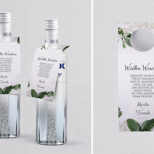 Zawieszka na alkohol oczko Soft Motyw 1