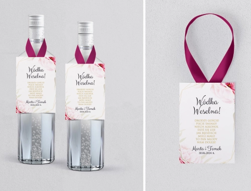 Zawieszka na alkohol Flowers & Frame - Motyw 5