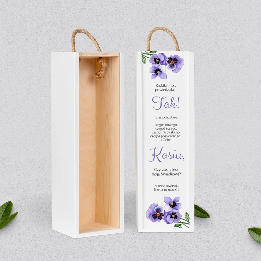 Prośba o Świadkowanie - SNW biała Sweet Love Motyw 3