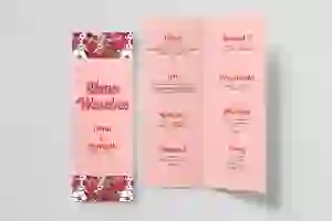 Menu Weselne Retro Style - Motyw 2