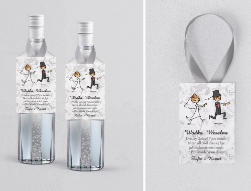 Zawieszka na alkohol Zakochani - Motyw 2