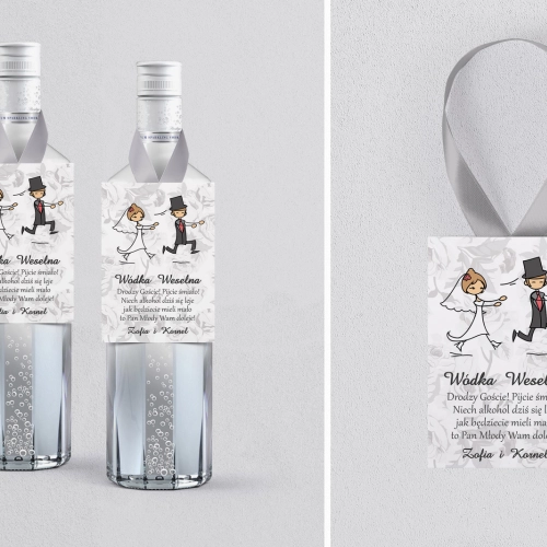 Zawieszka na alkohol Zakochani - Motyw 2