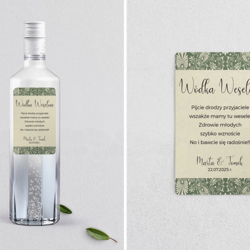 Naklejki na alkohol - Vintage Motyw 2