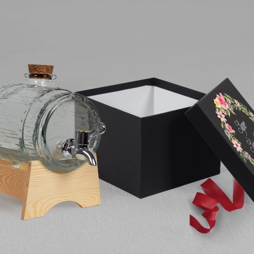 Antałek - opakowanie czarne Akwarelowe Wianki Motyw 5